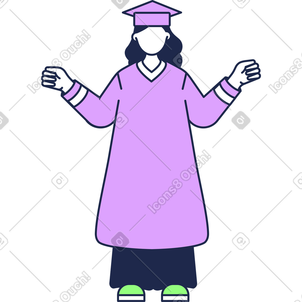 Illustration Juge dans le style Outline à télécharger aux formats PNG, SVG