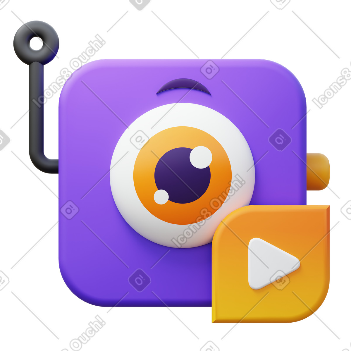 Ilustração de Logotipo do animaker em no estilo 3D Fluency para baixar em PNG, SVG