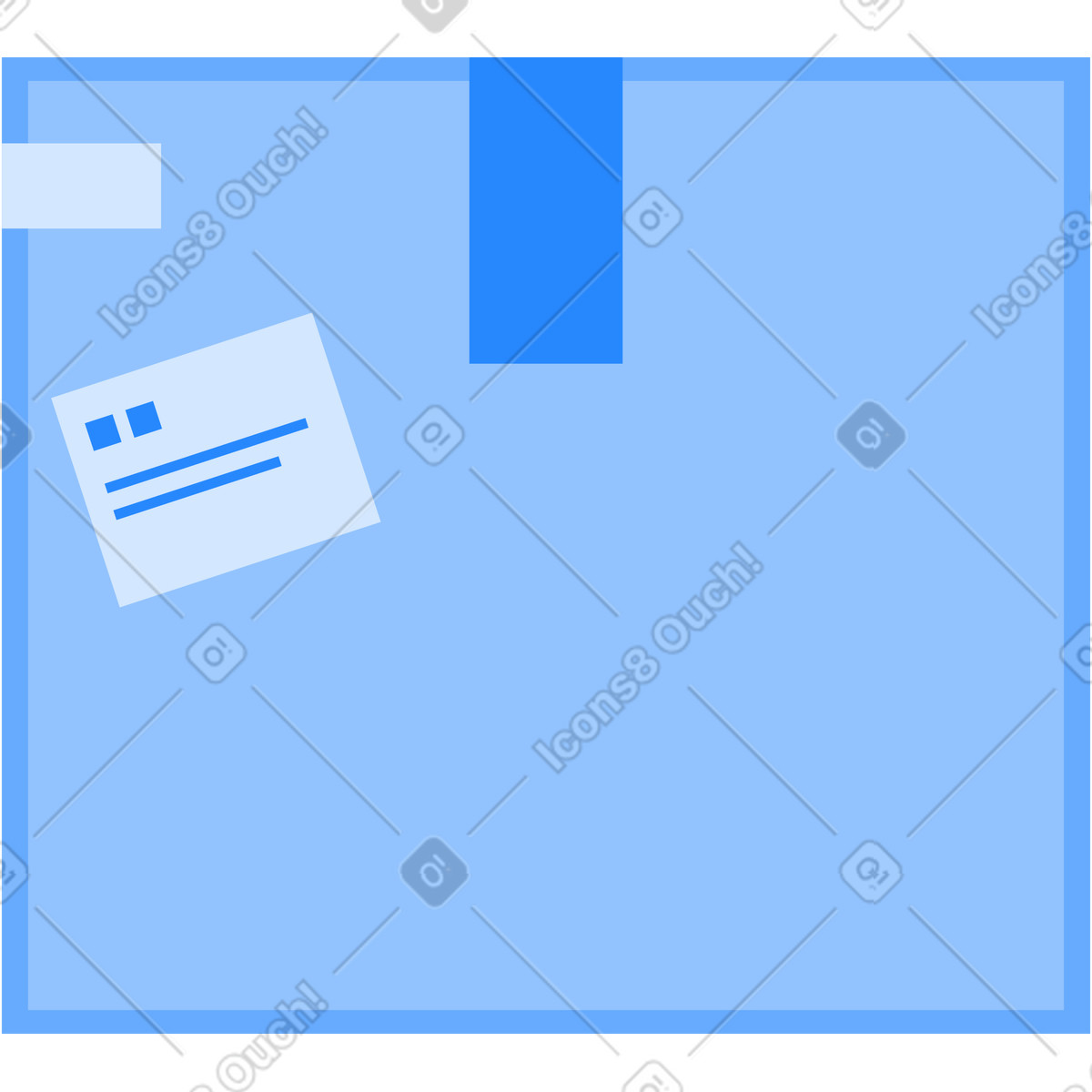 Ilustración Caja en estilo Urban a descargar en PNG y SVG