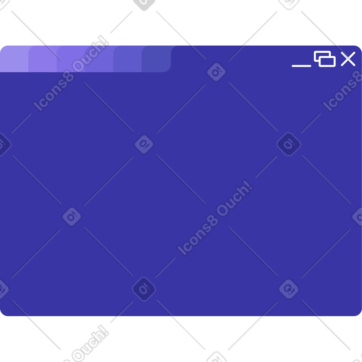 Browser window illustration in Bright style download in PNG, SVG