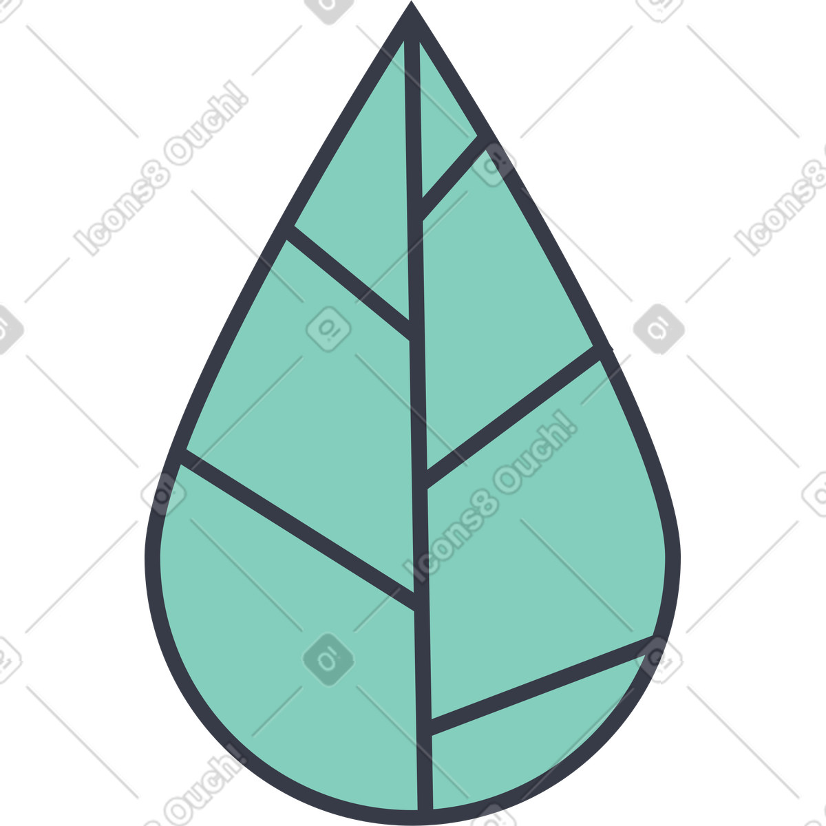下载 Abstract 风格的 叶 插画，支持 PNG、SVG 格式