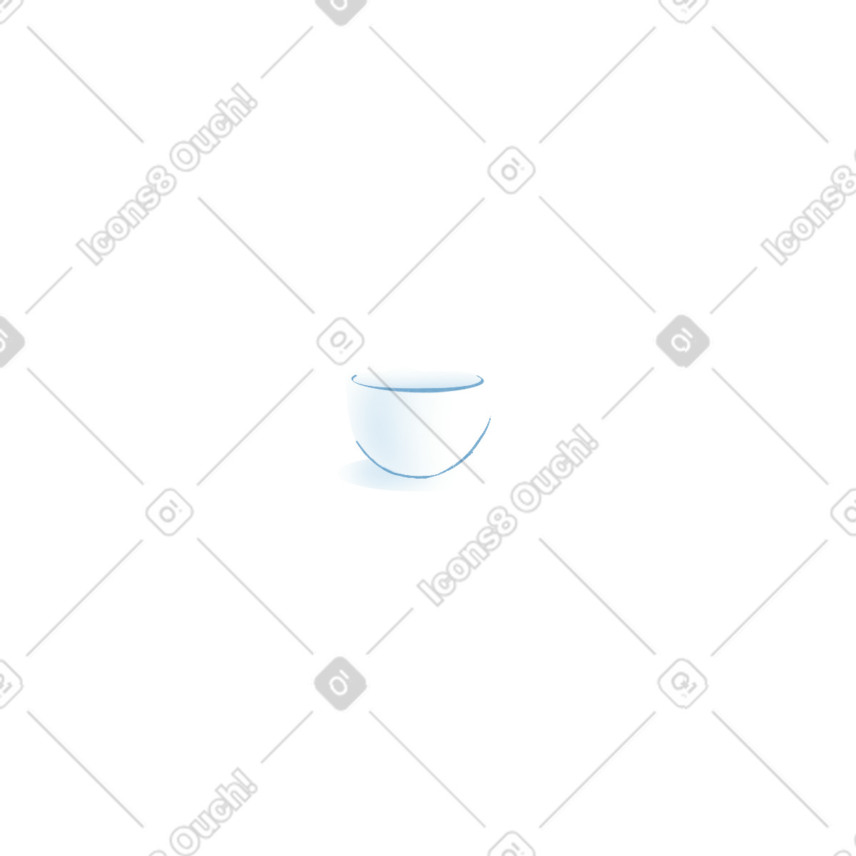 Ilustração de White cup with handle em no estilo Lifestyle para baixar em PNG, SVG