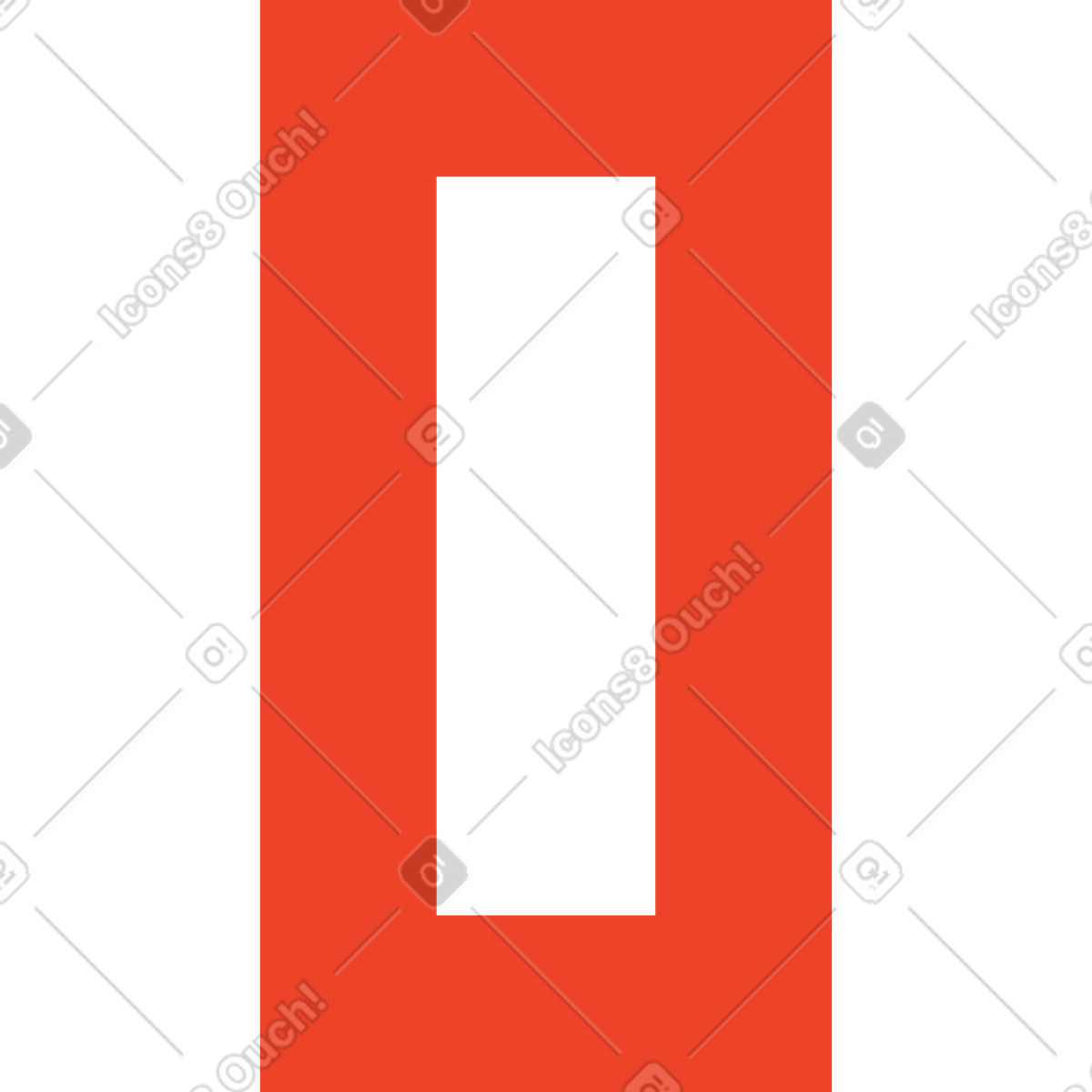 Ilustración Number zero en estilo Polar a descargar en PNG y SVG