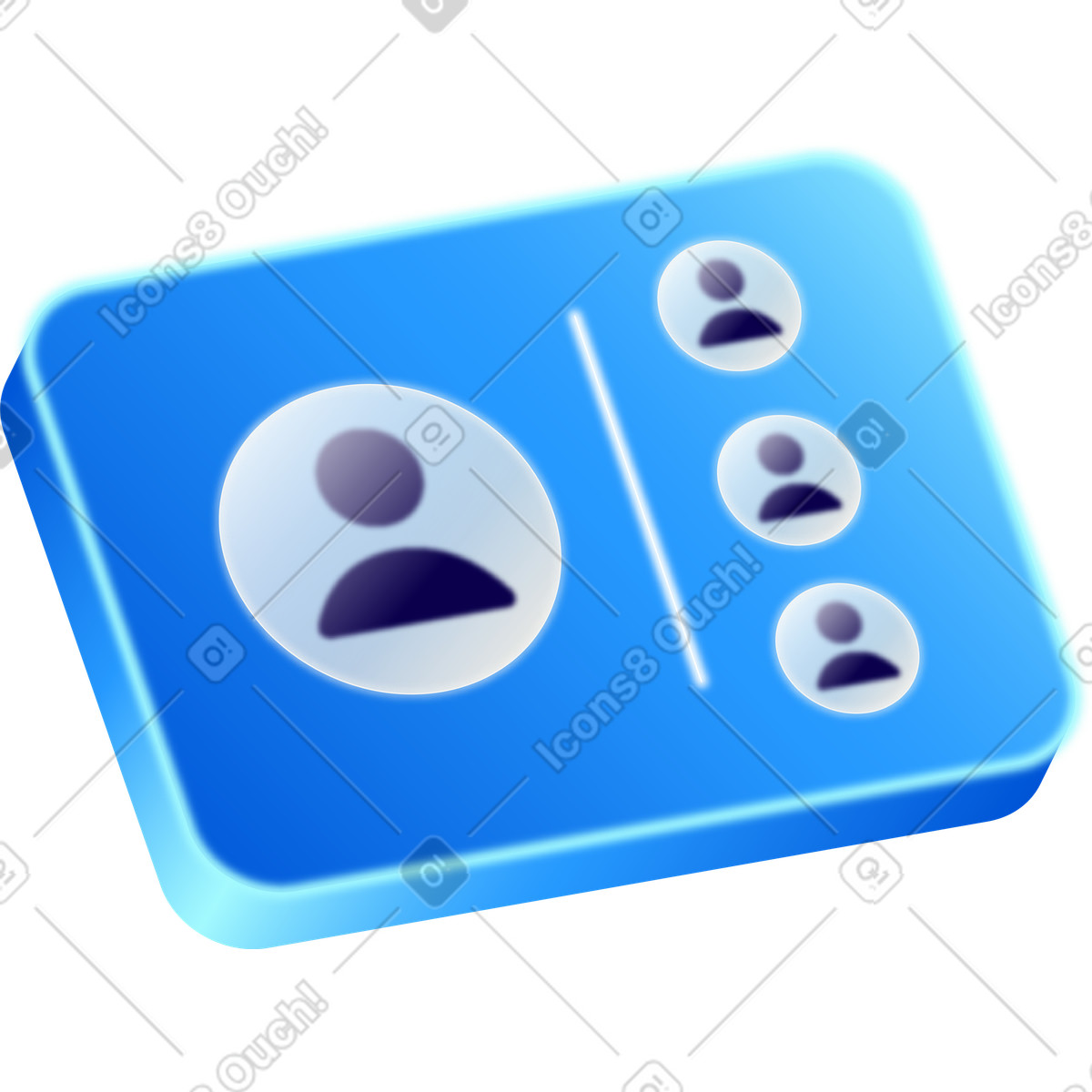 Online meeting illustration in Burst style download in PNG, SVG