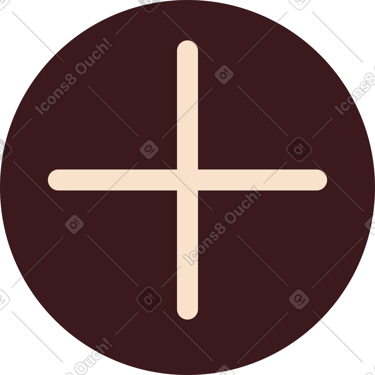 Più segno illustrazione in stile Folks scarica in PNG, SVG