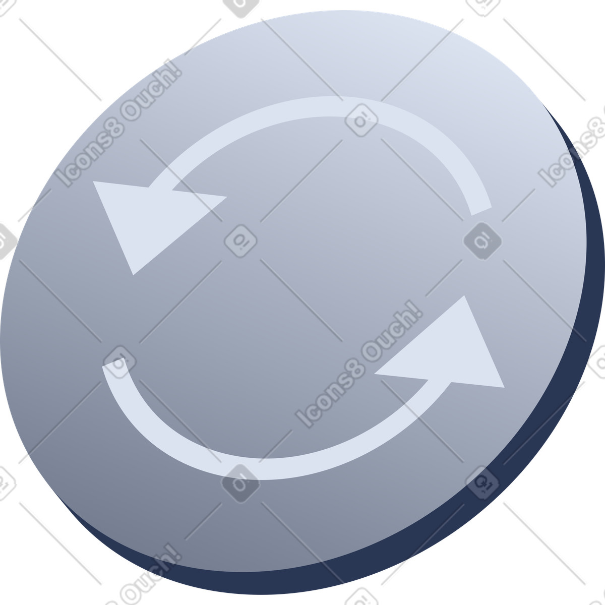 Synchronisierungssymbol-Illustration im Lucent-Stil als Download in PNG, SVG