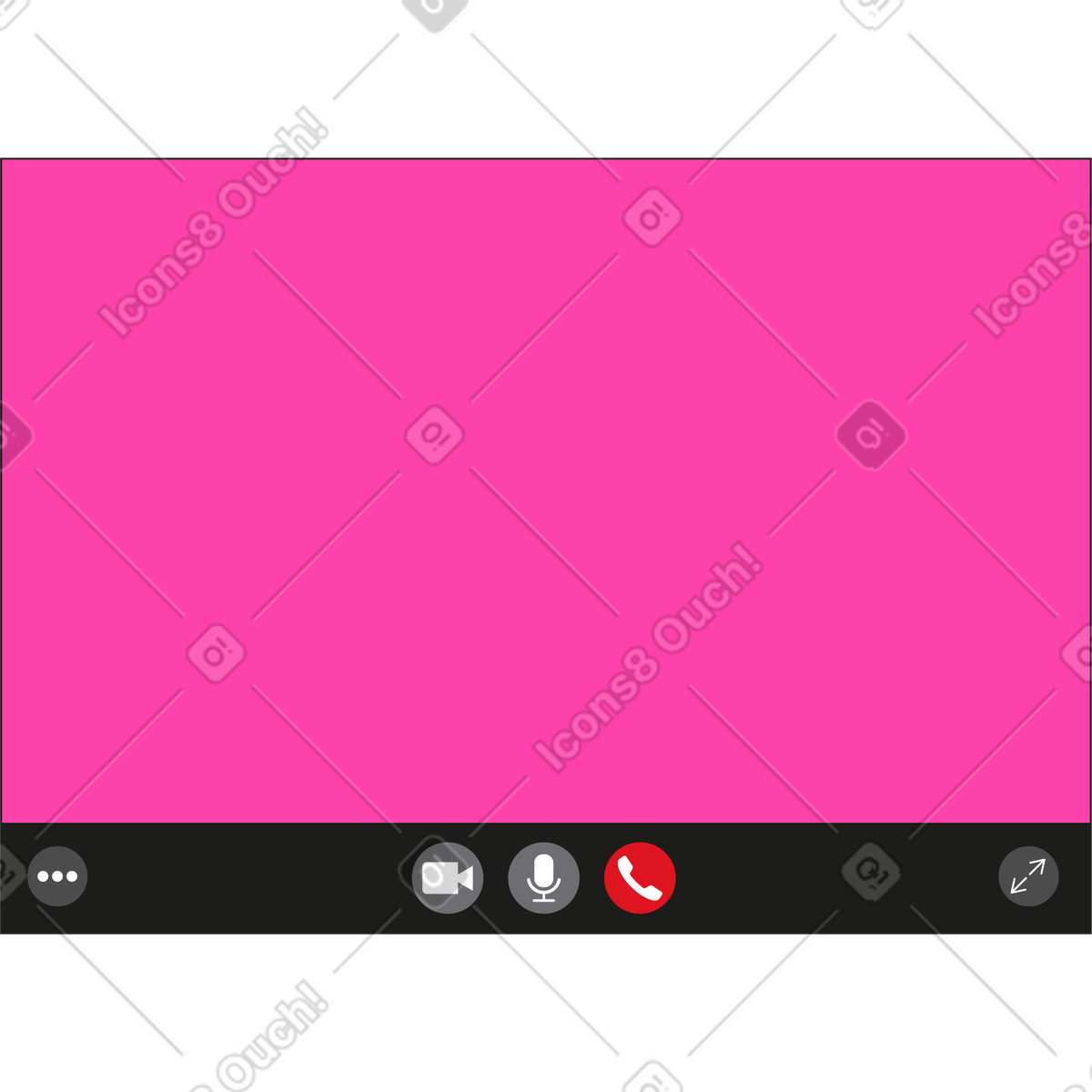 Jumble 스타일의 영상 통화 창 일러스트레이션 PNG, SVG 다운로드