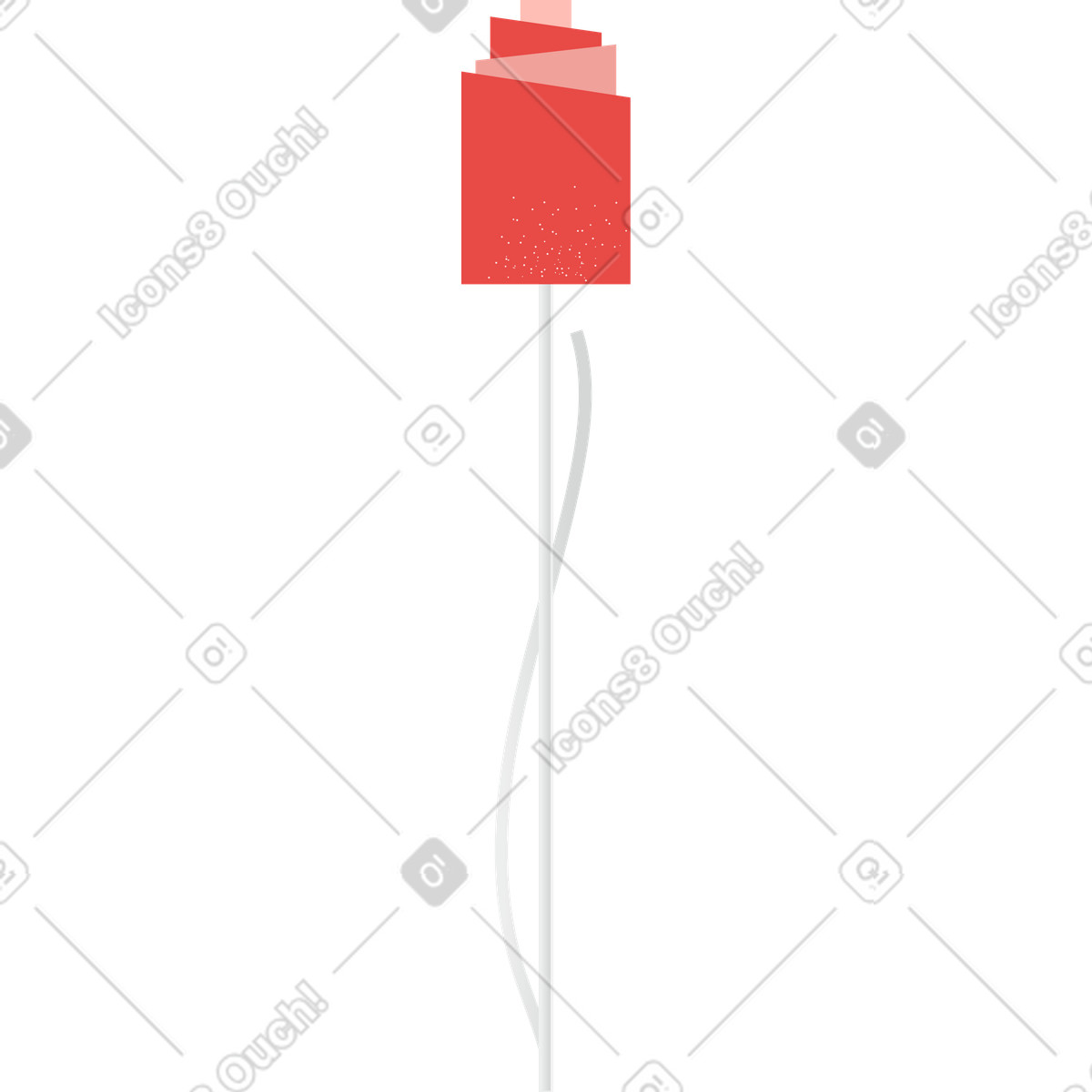Rose-Illustration im Clip-Stil als Download in PNG, SVG