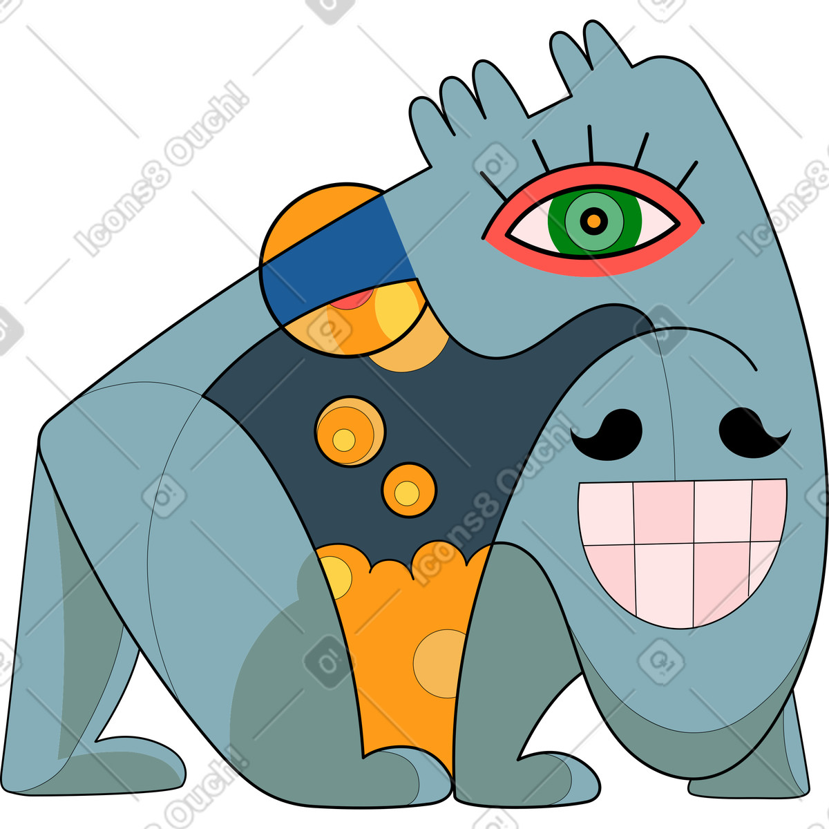 Иллюстрация Существо в PNG и SVG