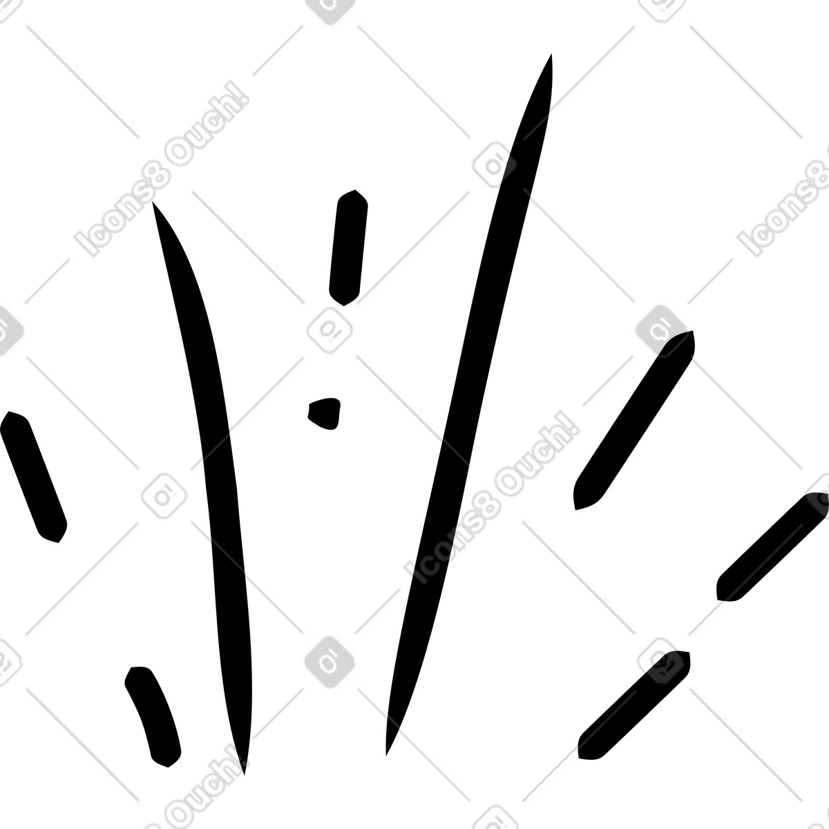 Layered splashes illustration in Twirl style download in PNG, SVG