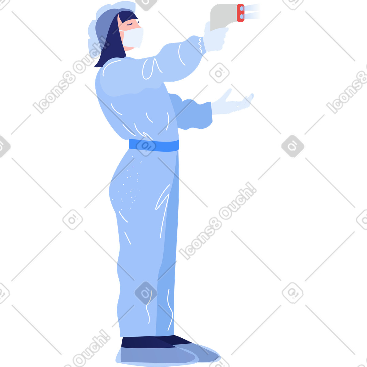 流行病学家-Illustration im Clip-Stil als Download in PNG, SVG