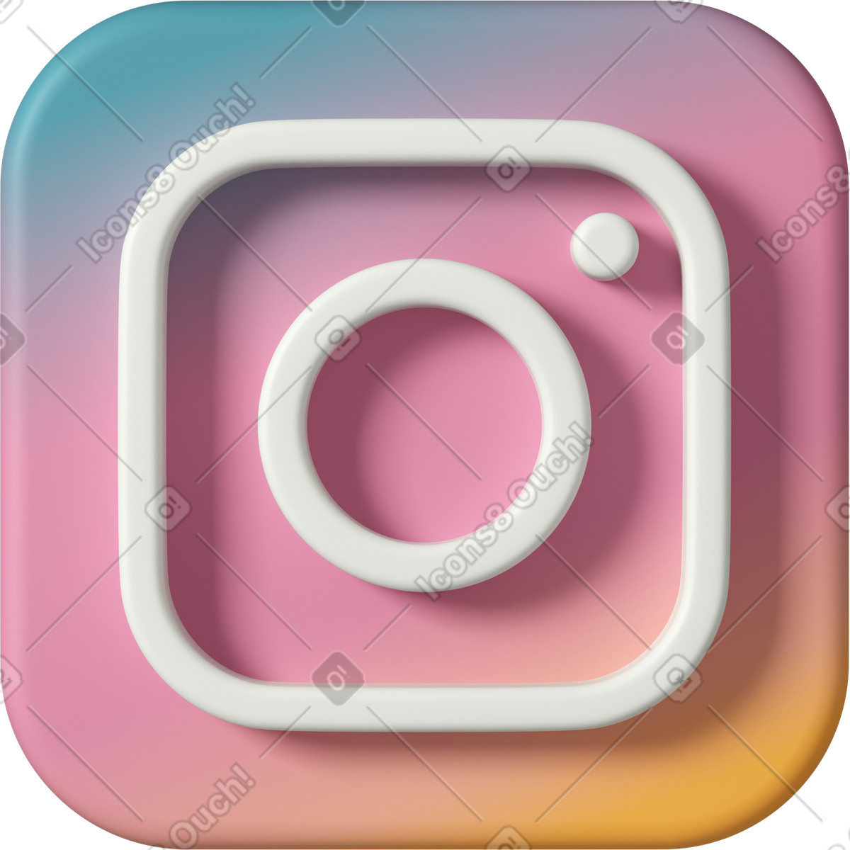 3D Casual life スタイルの Instagram のイラストをPNG、SVG形式でダウンロード