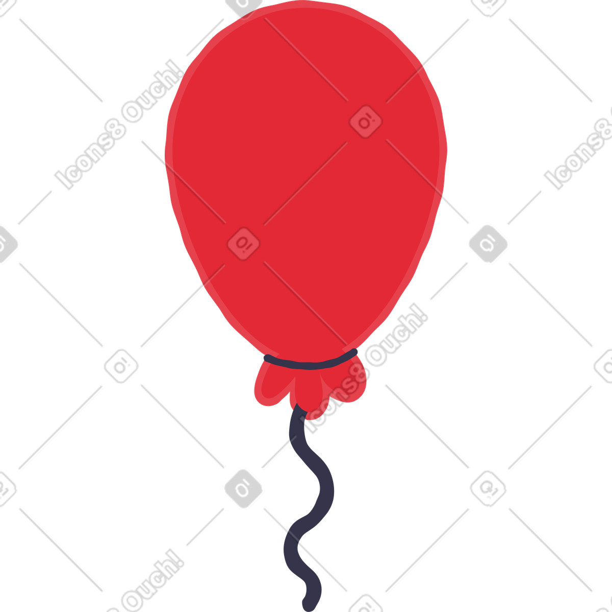 下载 Stripy 风格的 气球 插画，支持 PNG、SVG 格式
