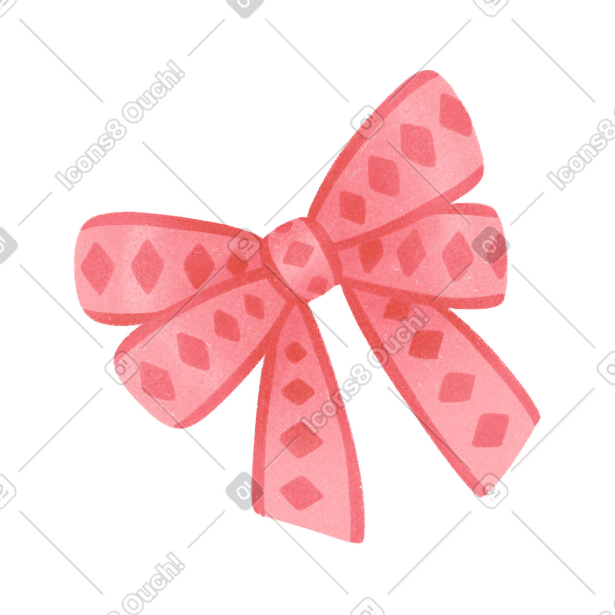 Ilustración Lazo rosa en estilo Lettering a descargar en PNG y SVG