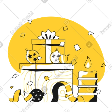 X-mas presents PNG, SVG