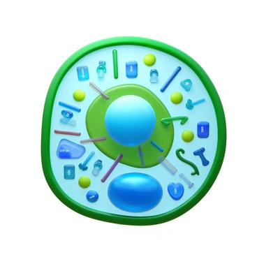 A cross-section of a plant cell showing the cell membrane. Nutrients are depicted as colorful molecules, such as green sugars and blue minerals, moving through protein channels in the membrane. The interior of the cell contains an organized structure of organelles like a large central vacuole, chloroplasts, and mitochondria. The cytoplasm is clear, highlighting the active transport process as the nutrients enter the cell. Arrows indicate the direction of nutrient movement across the membrane.