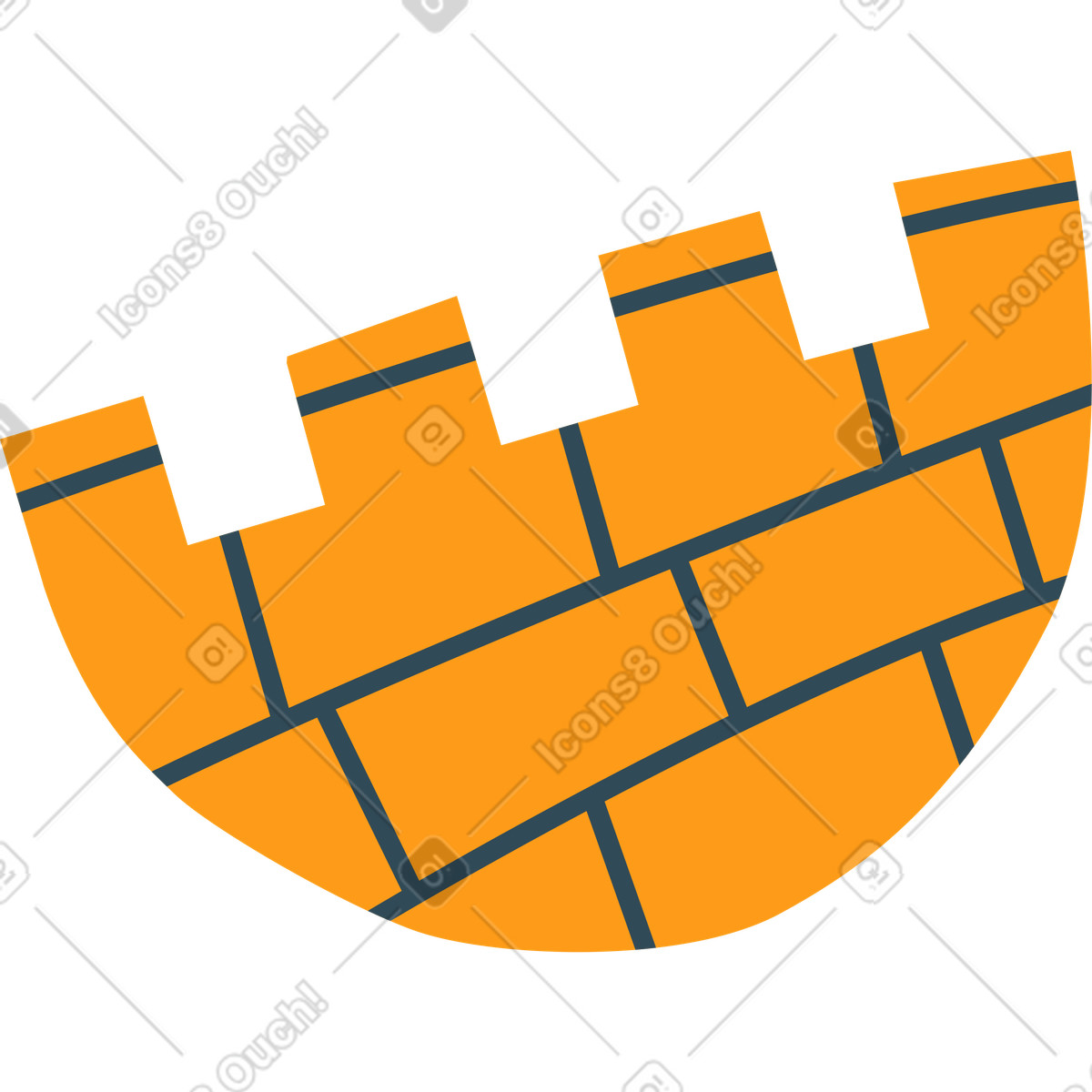 Wall illustration in Kingdom style download in PNG, SVG