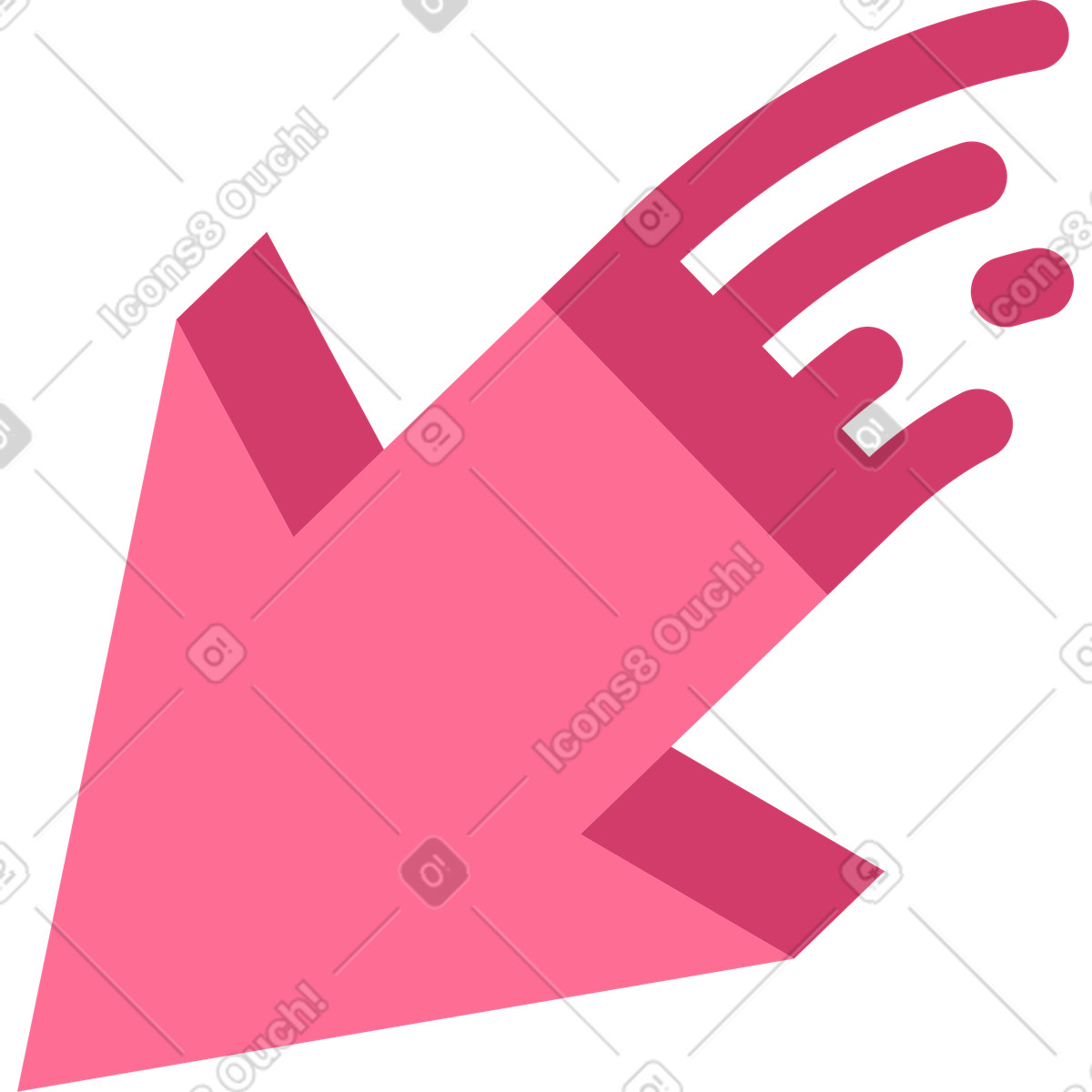 Ilustração de Cursor com decoração em no estilo Bright para baixar em PNG, SVG