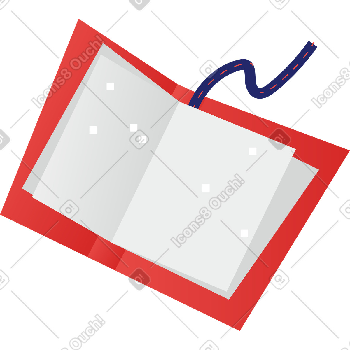 Ilustración Libro en estilo Clip a descargar en PNG y SVG