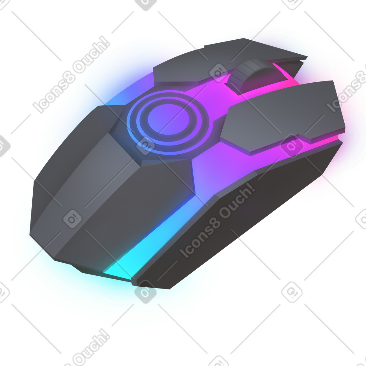 Ilustração de Gaming mouse em no estilo Props para baixar em PNG, SVG