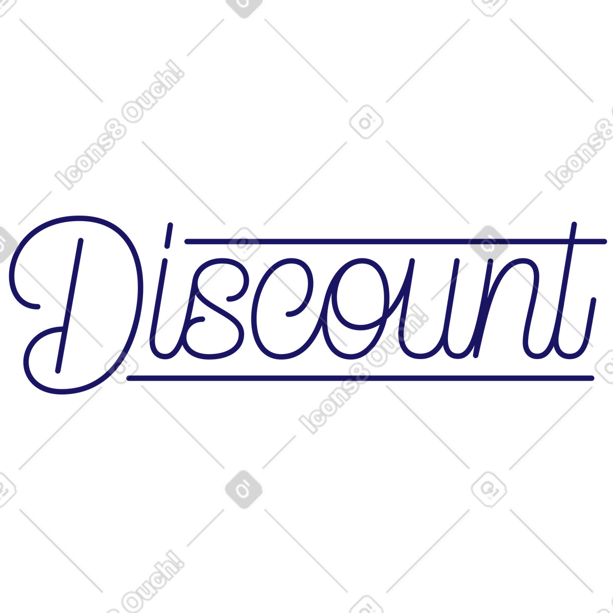 Illustration Remise de lettrage dans le style Matey à télécharger aux formats PNG, SVG