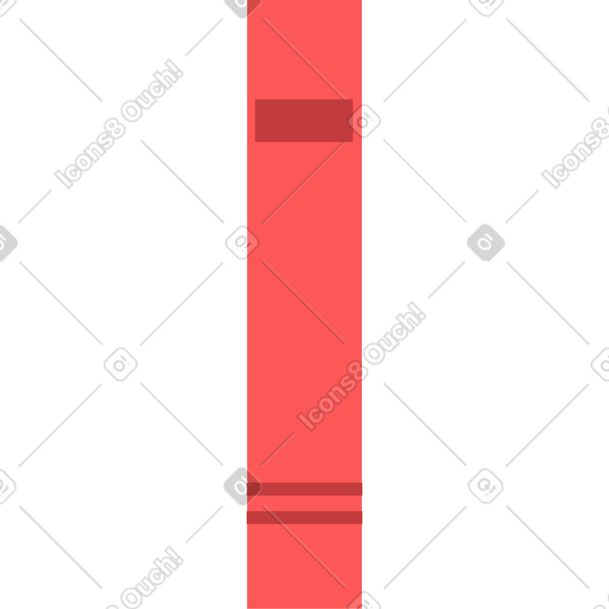 Ilustración Red folder with documents en estilo Lagom a descargar en PNG y SVG