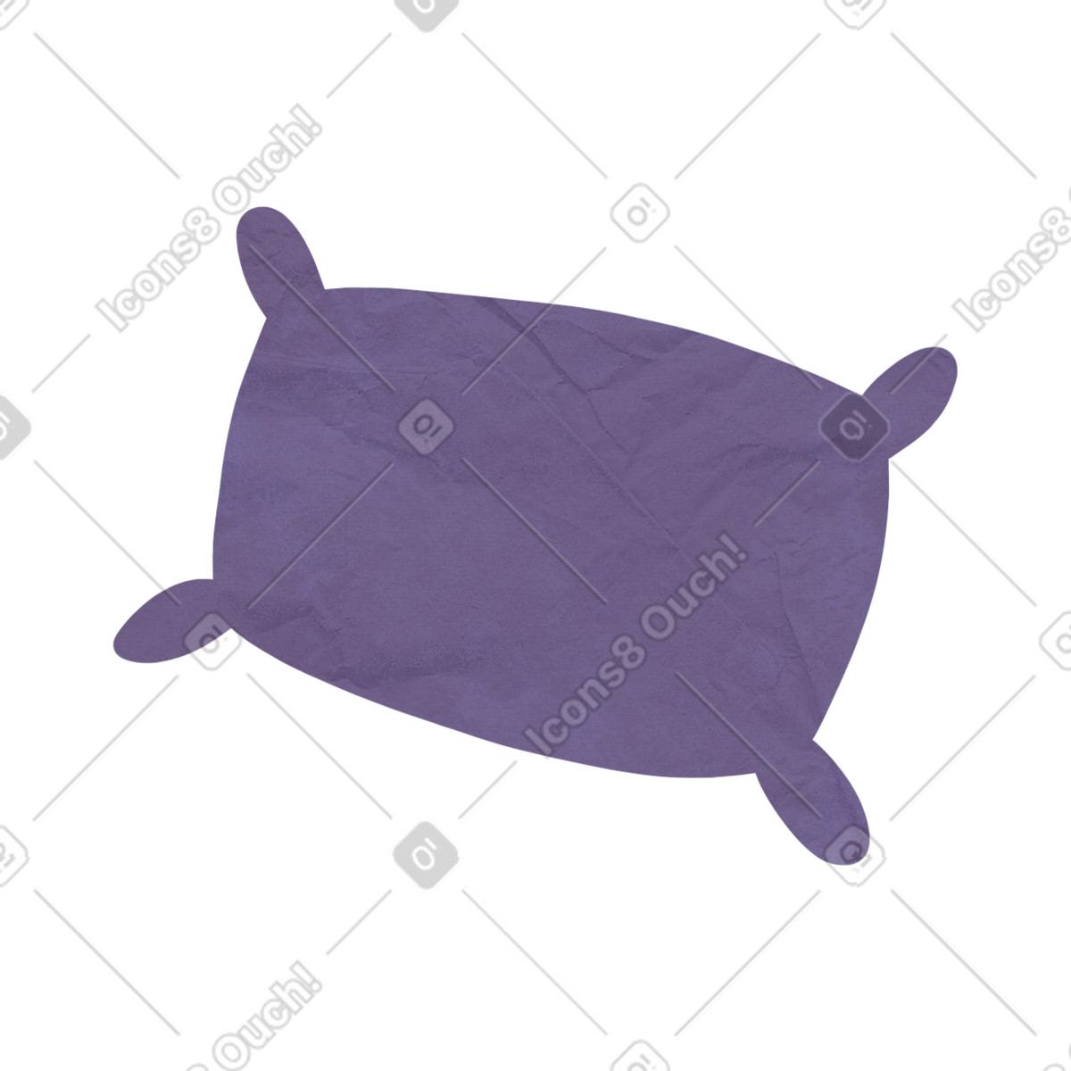 Papery 스타일의 베개 일러스트레이션 PNG, SVG 다운로드
