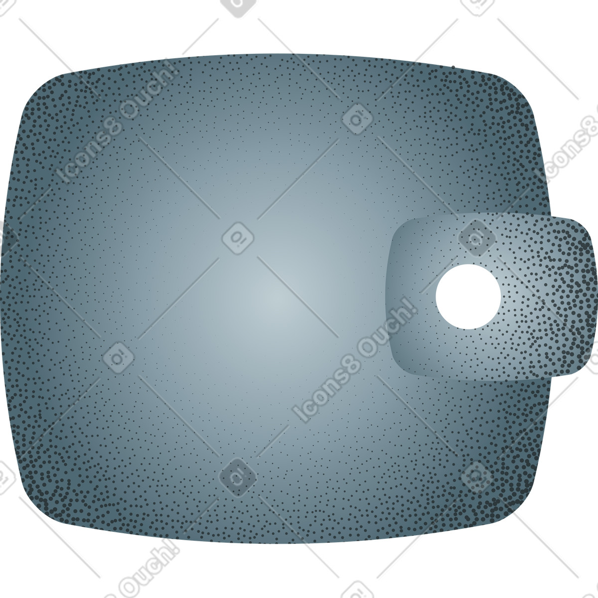 Grey wallet with grainy texture illustration in Grain style download in PNG, SVG