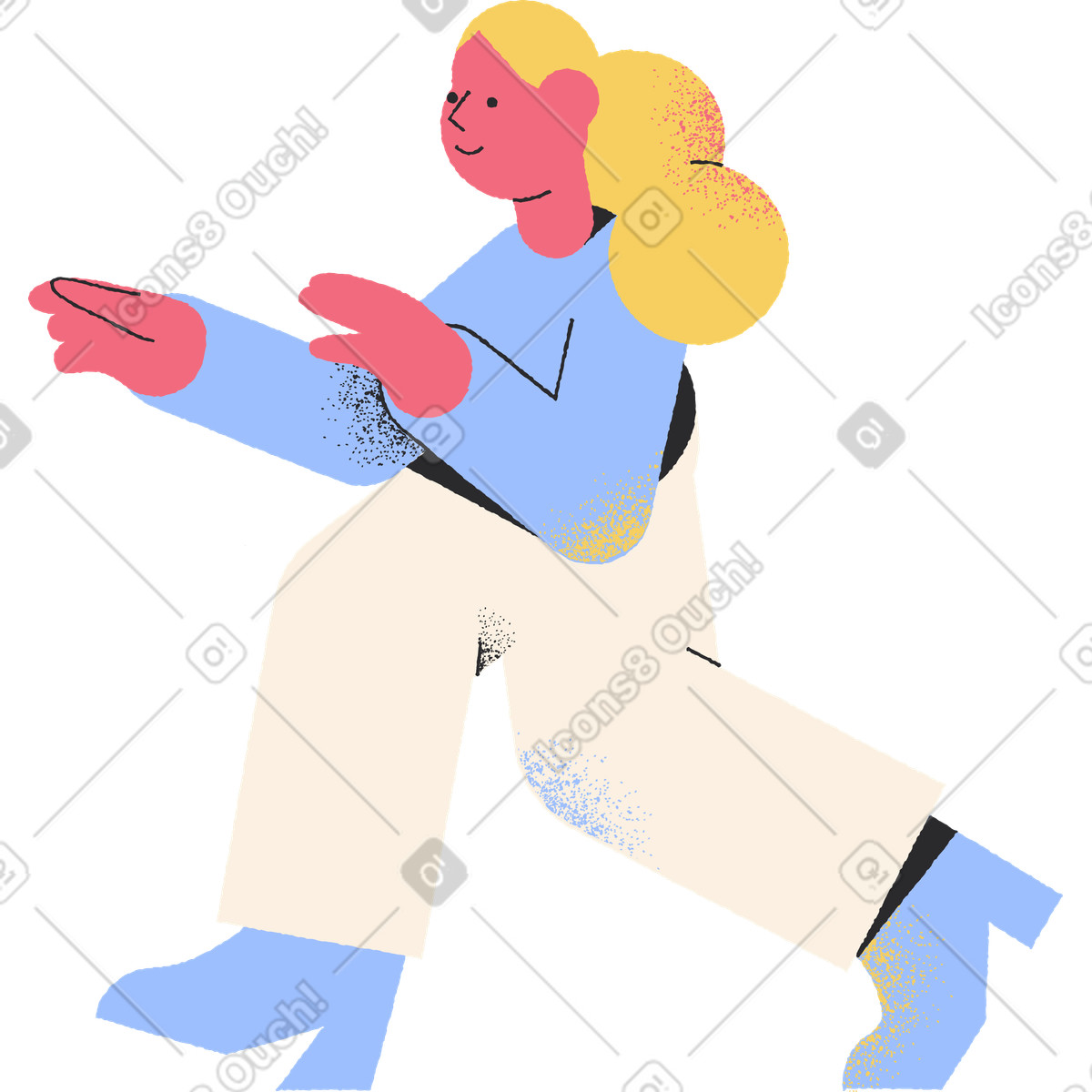 下载 Pablo 风格的 女孩 插画，支持 PNG、SVG 格式