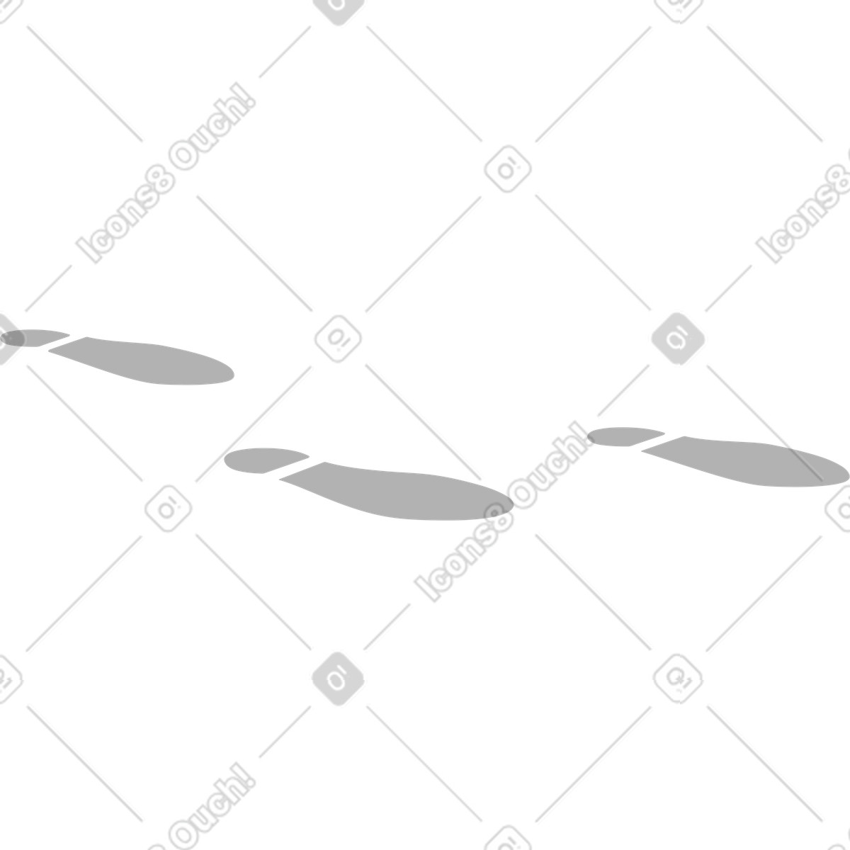 Shoe prints illustration in Looney style download in PNG, SVG