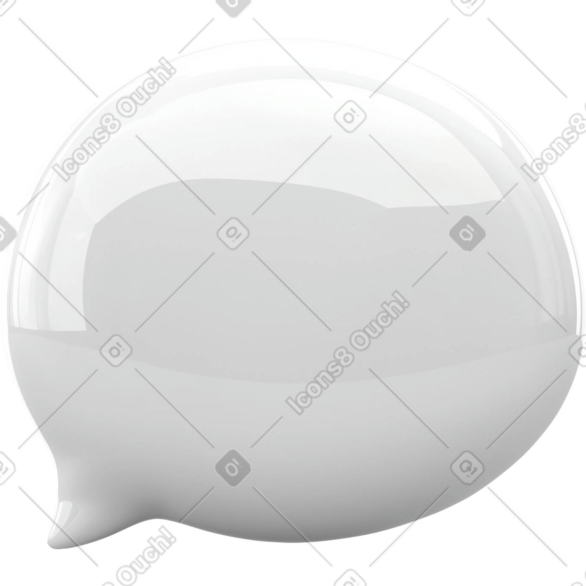 Ilustração de Balão fala porcelana vitrificada em no estilo Experimental para baixar em PNG, SVG