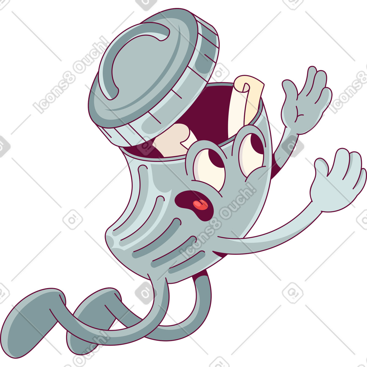 Ilustração de Lixeira em no estilo Handy para baixar em PNG, SVG