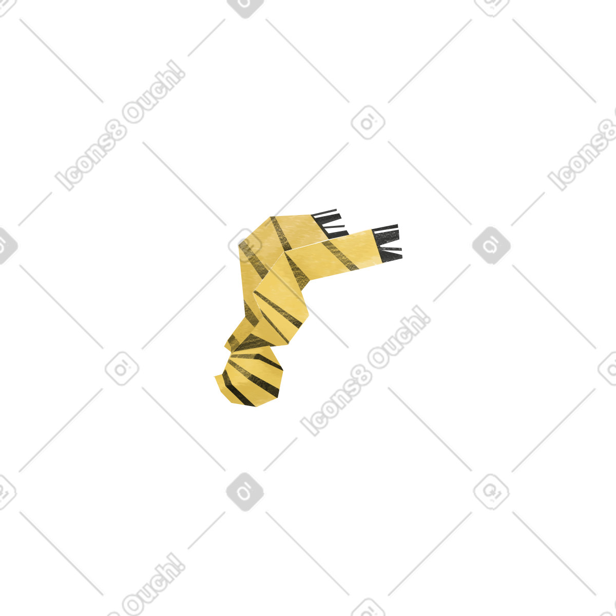 Scarf illustration in Family style download in PNG, SVG