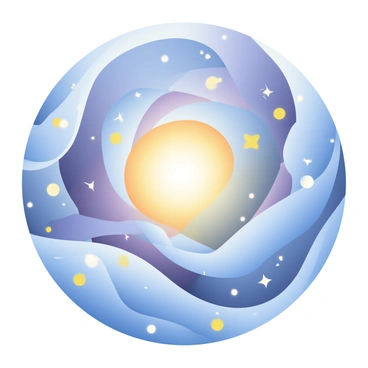 Waves of vibrant blue and purple water are swirling in a cosmic ocean, creating the shape of a spiral galaxy. The waves rise and fall, forming intricate patterns that mimic the arms of the galaxy, with lighter shades of white and silver blending into the deeper hues. Tiny sparkling stars appear to be reflected on the surface of the water, adding a touch of brightness. In the center of the swirling waves, a luminous core glows with a golden light, enhancing the galactic formation.