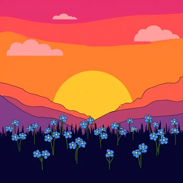 Pictures illustrations forget me nots