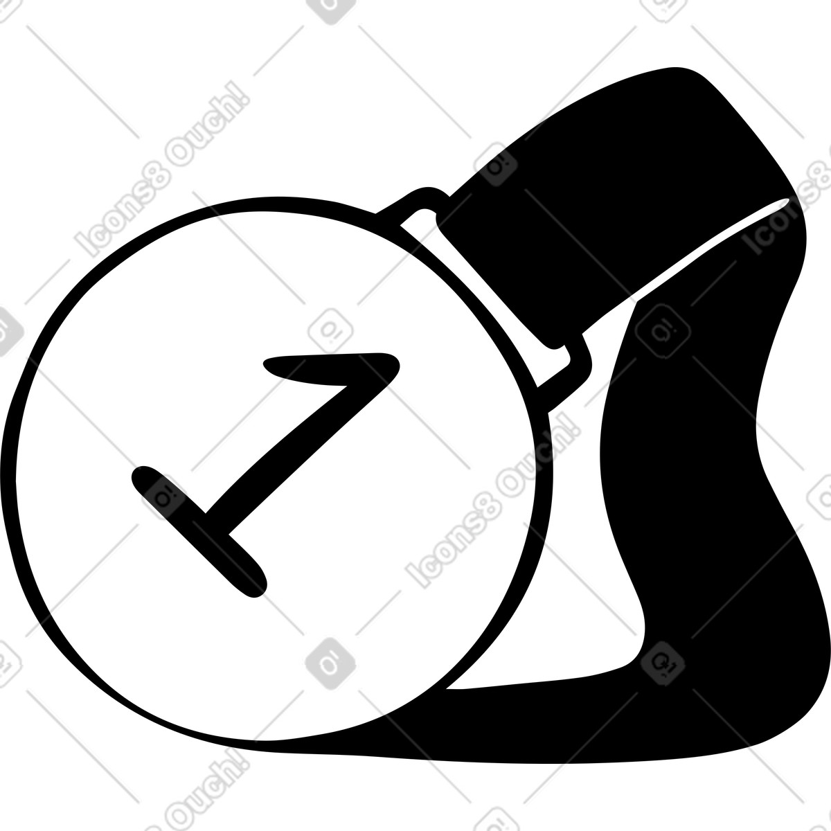 Medal illustration in Journal style download in PNG, SVG