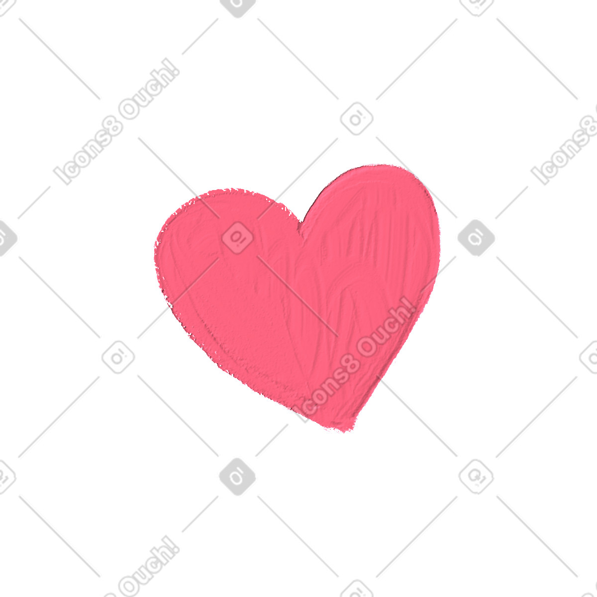 Illustration Pink heart dans le style Scrapbooking à télécharger aux formats PNG, SVG