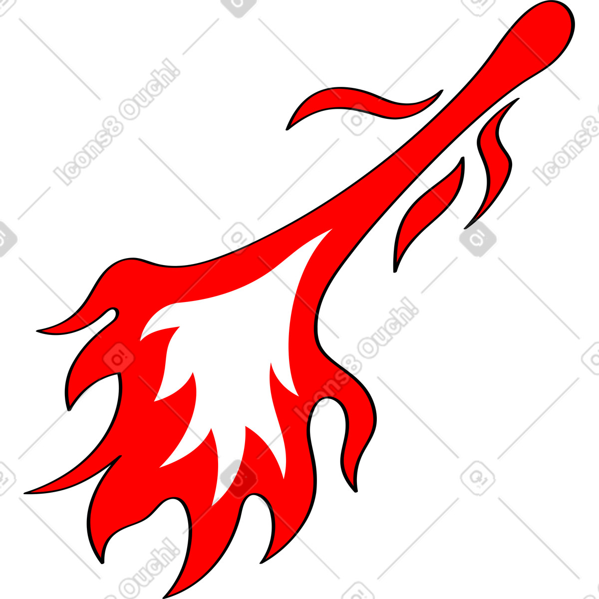 下载 Looney 风格的 火 插画，支持 PNG、SVG 格式