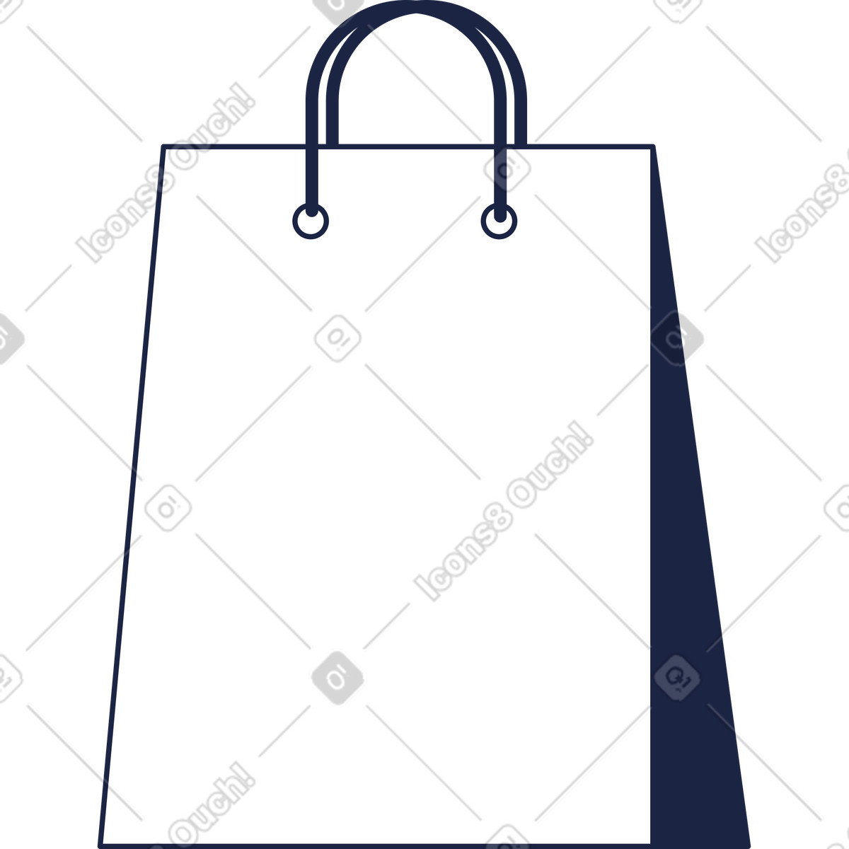 Borsa illustrazione in stile Urban Line scarica in PNG, SVG