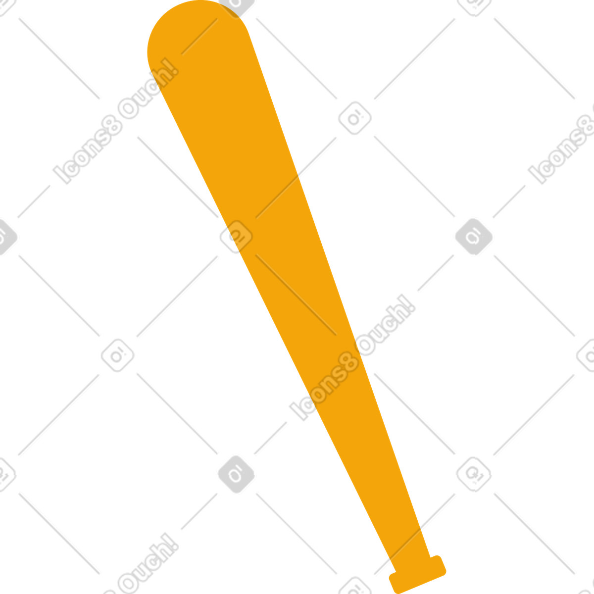 Иллюстрация Бейсбольная бита в PNG и SVG