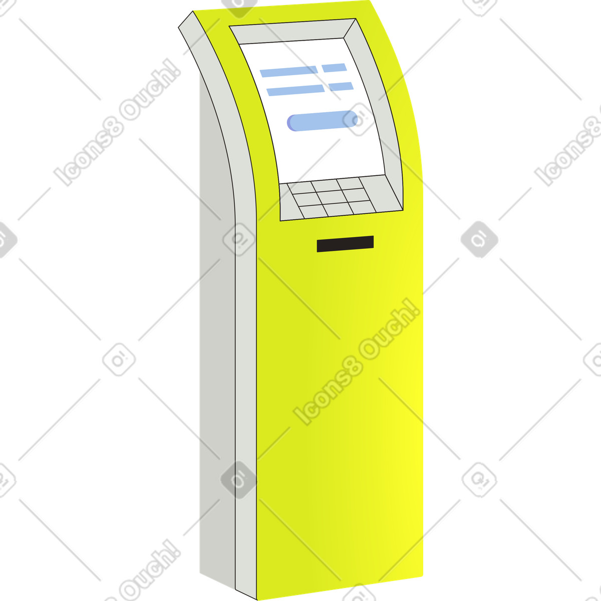Terminal illustration in Like style download in PNG, SVG