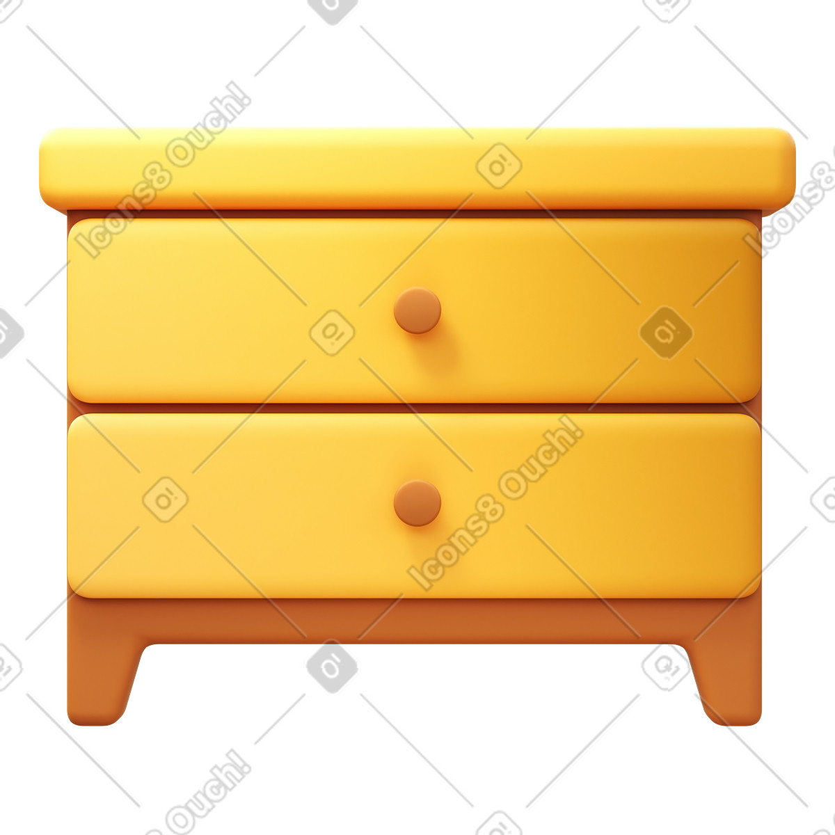 3D Fluency 스타일의 Bureau 일러스트레이션 PNG, SVG 다운로드