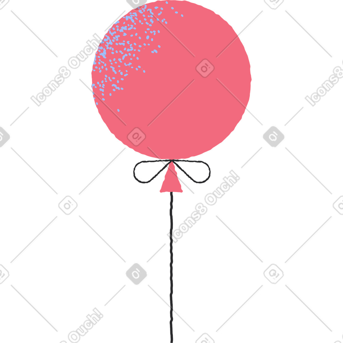 下载 Pablo 风格的 红气球 插画，支持 PNG、SVG 格式