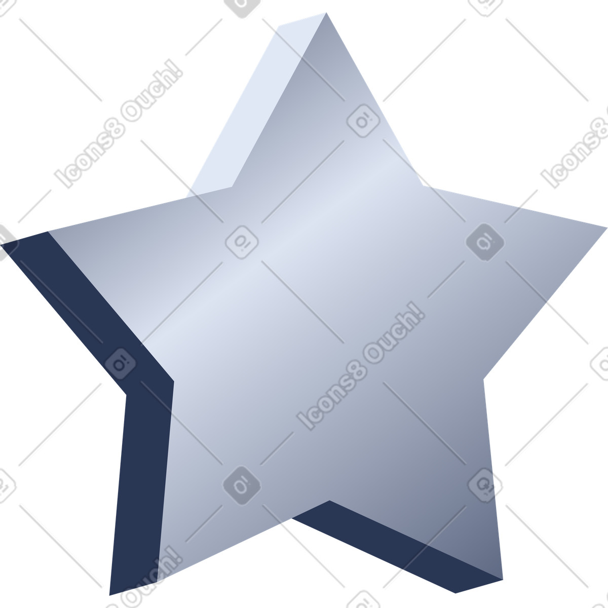 Ilustração de Estrela em no estilo Lucent para baixar em PNG, SVG