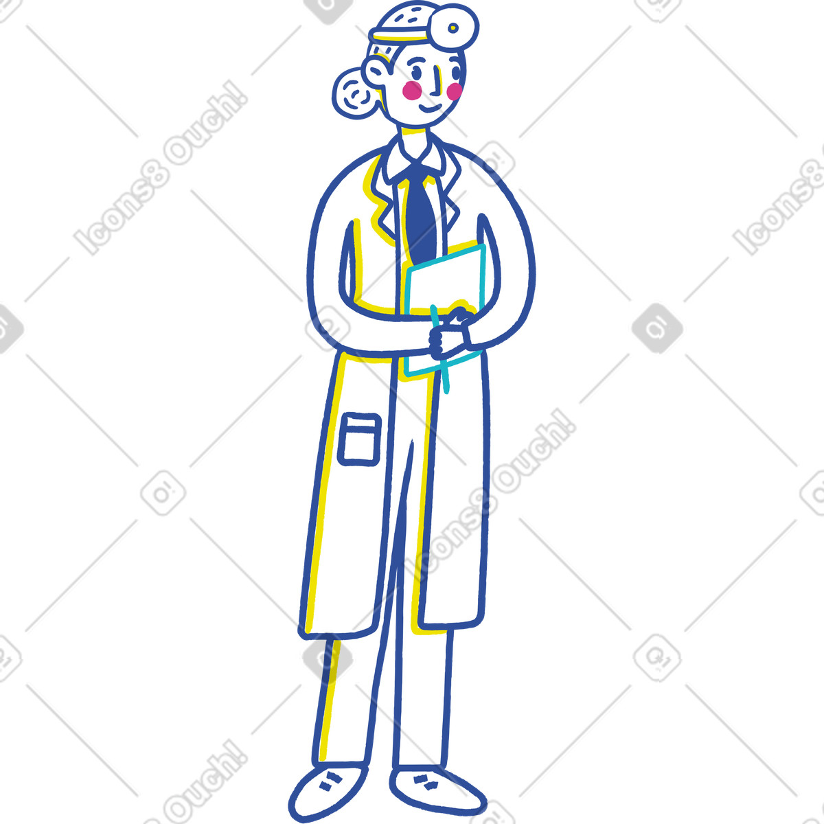 Illustration Docteur dans le style Lime à télécharger aux formats PNG, SVG
