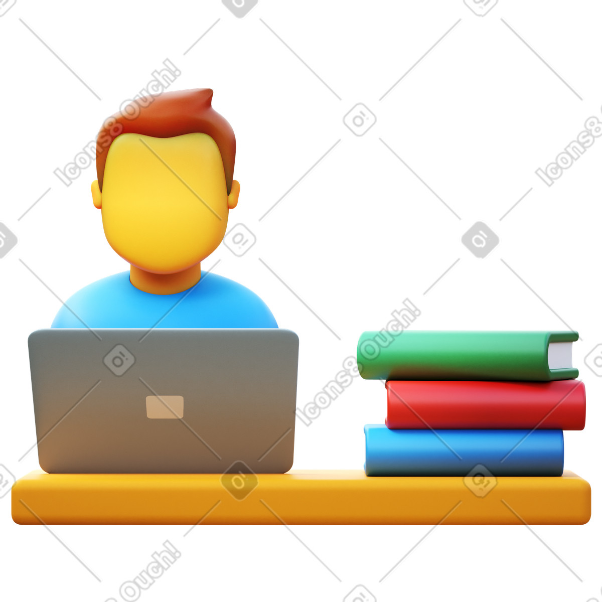 Clerk illustrazione in stile 3D Fluency scarica in PNG, SVG