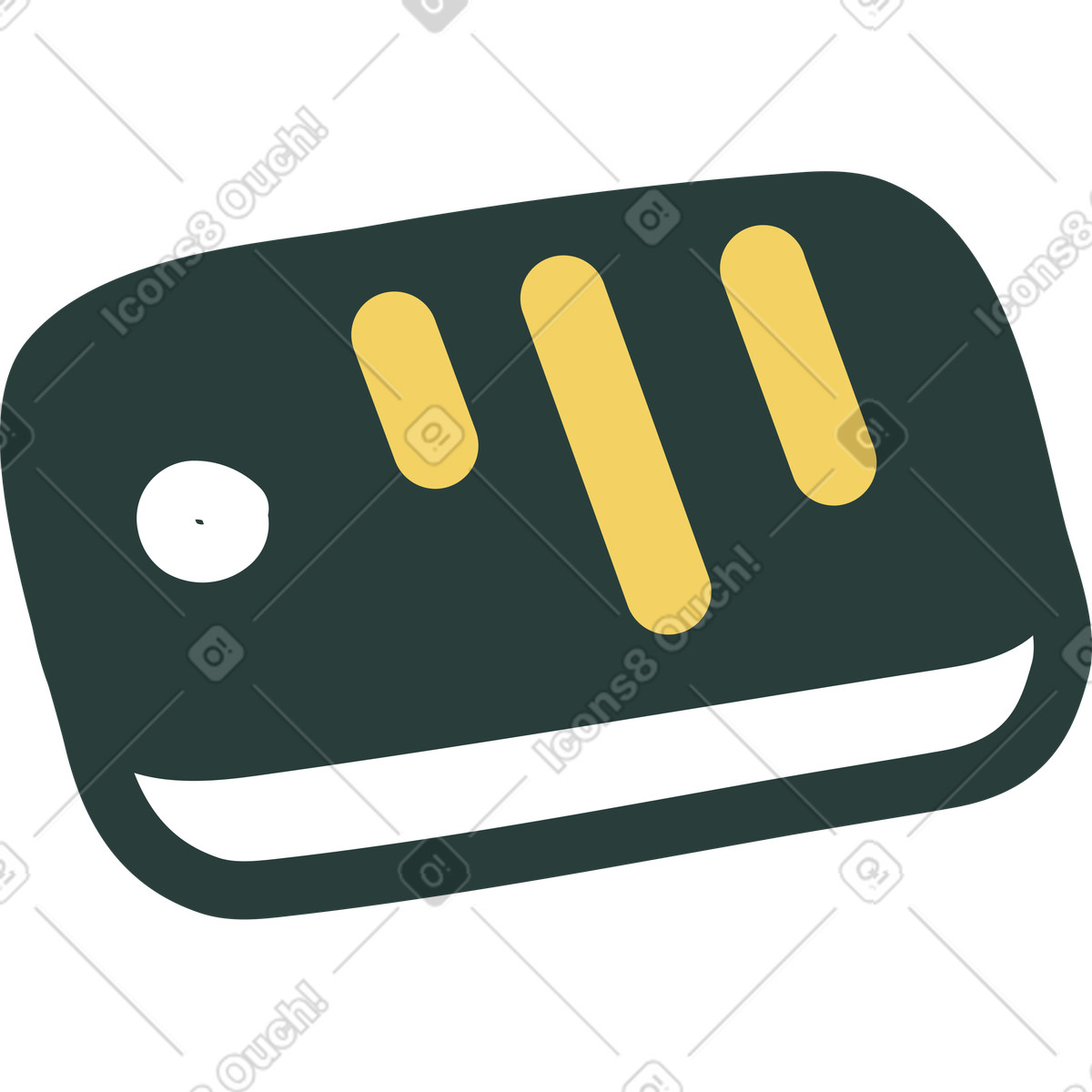 Mobiltelefon-Illustration im Macaroni-Stil als Download in PNG, SVG