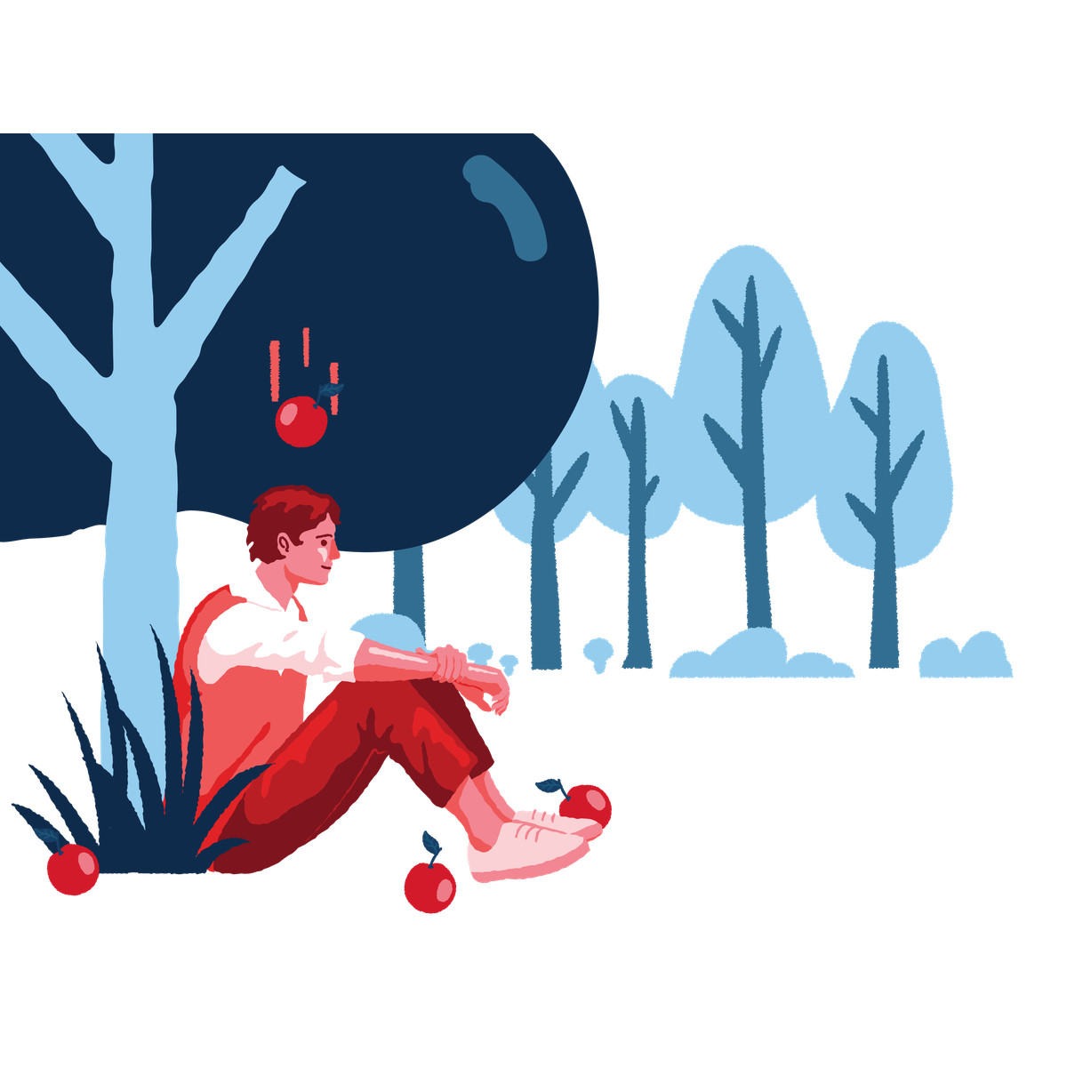 Ilustración El ataque de apple en estilo Cherry a descargar en PNG y SVG