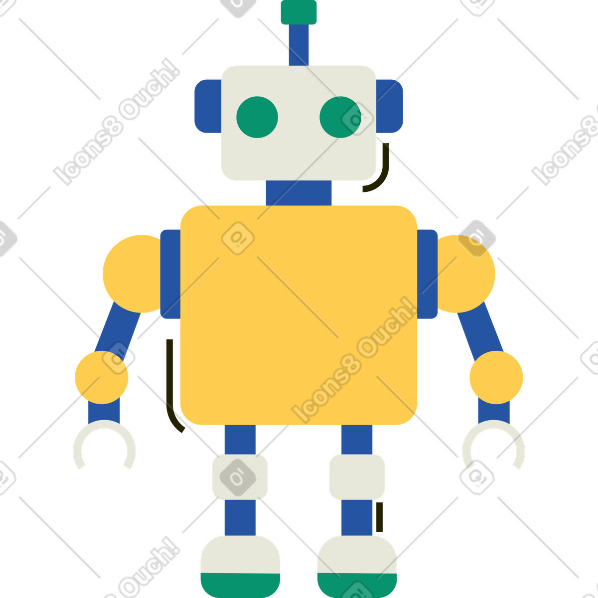 Illustration Robot dans le style Spot à télécharger aux formats PNG, SVG