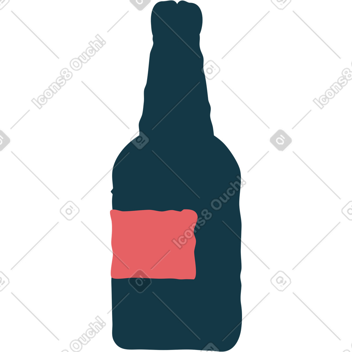 Flamenco スタイルの ビール のイラストをPNG、SVG形式でダウンロード